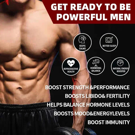 American Maca+Ginseng Capsule 60 Tablets 100% Pure Non-GMo Supports Reproductive Health Natural Energizer