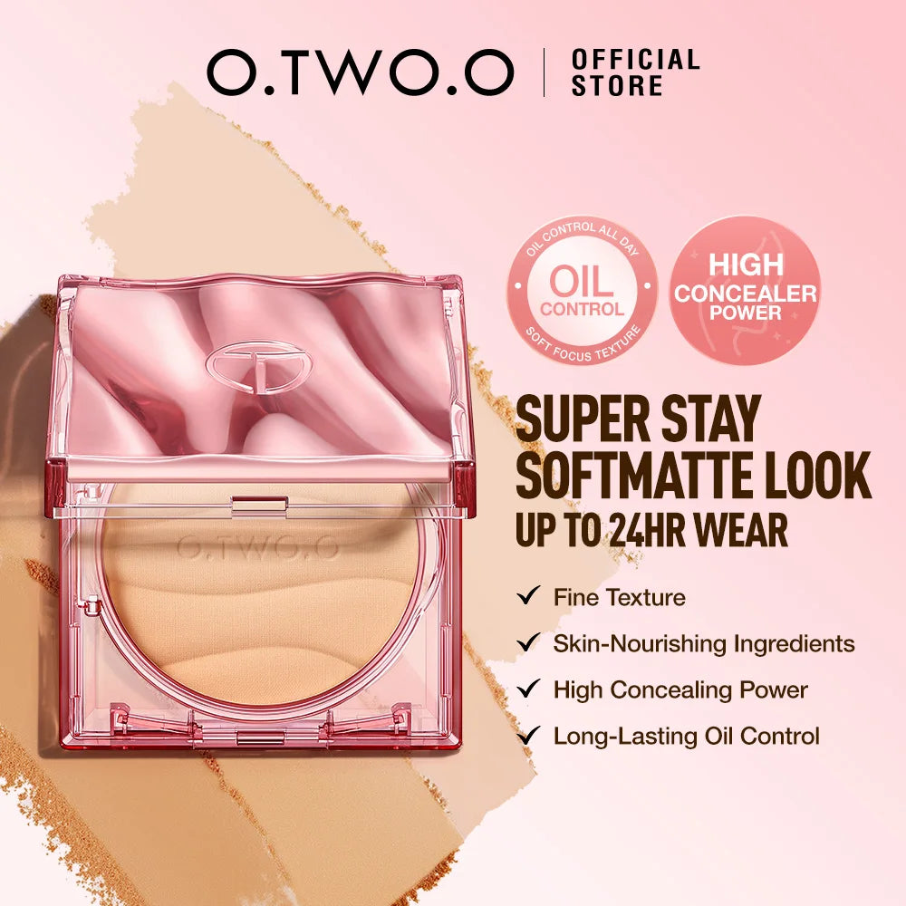 2in1 Setting Sun Protection Weightless Matte Powder Long Lasting High Concealer Power Waterproof Oil Free Compact