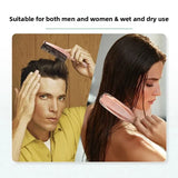 Japanese Premium Head Massager Scalp Brush Hair Massager Shampoo Brush Wet Plastic Detangling Brush Hair Cleaning Comb Rose Gold