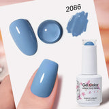 Clou Beaute Grey Color Nail Gel Polish Full Coverage Nail Polish Dark Red Gel Lacquer Varnish Vernis Semi Permanent Nail Art