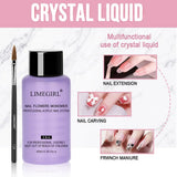 Nail Acrylic Powder and Liquid Monomer Set Acrylic Nail Kit for Nails Extension Acrylic Dipping Powder 3D Flower Carving Tools