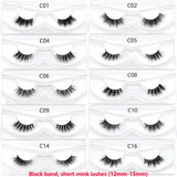 Half Lashes Mink Eyelashes Fluffy Soft False Eyelashes Wispy Cross Mink Eye Lashes Natural Short Mink Eyelash Extension Makeup