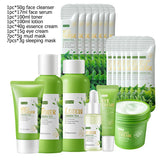 Green Tea Skin Care Kit Korean Cosmetic Moisturizing Exfoliate Beauty Face Care Set For Women Sakura Products kit