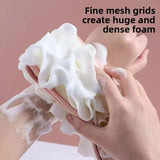 2 In 1 Back Scrubber Bath Sponge Towel Double Sided Shower Loofah Exfoliating Body Scrubber Long Strip Cleaning Bathing Tool