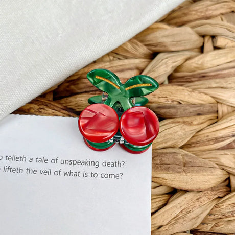 1/3/6pcs Strawberry Cherry Fashionable Ins Hair Accessories Fruit Hair Clips Acetic Acid Hair Clips