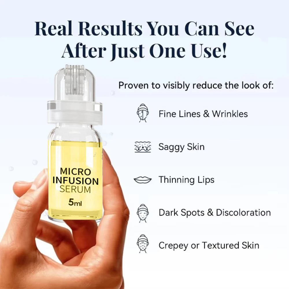 Korean Micro Molecule Anti-Aging Serum Kit Collagen Hyaluronic Acid Anti-Wrinkle Firming Pore Minimizing & Hydrating Daily Care