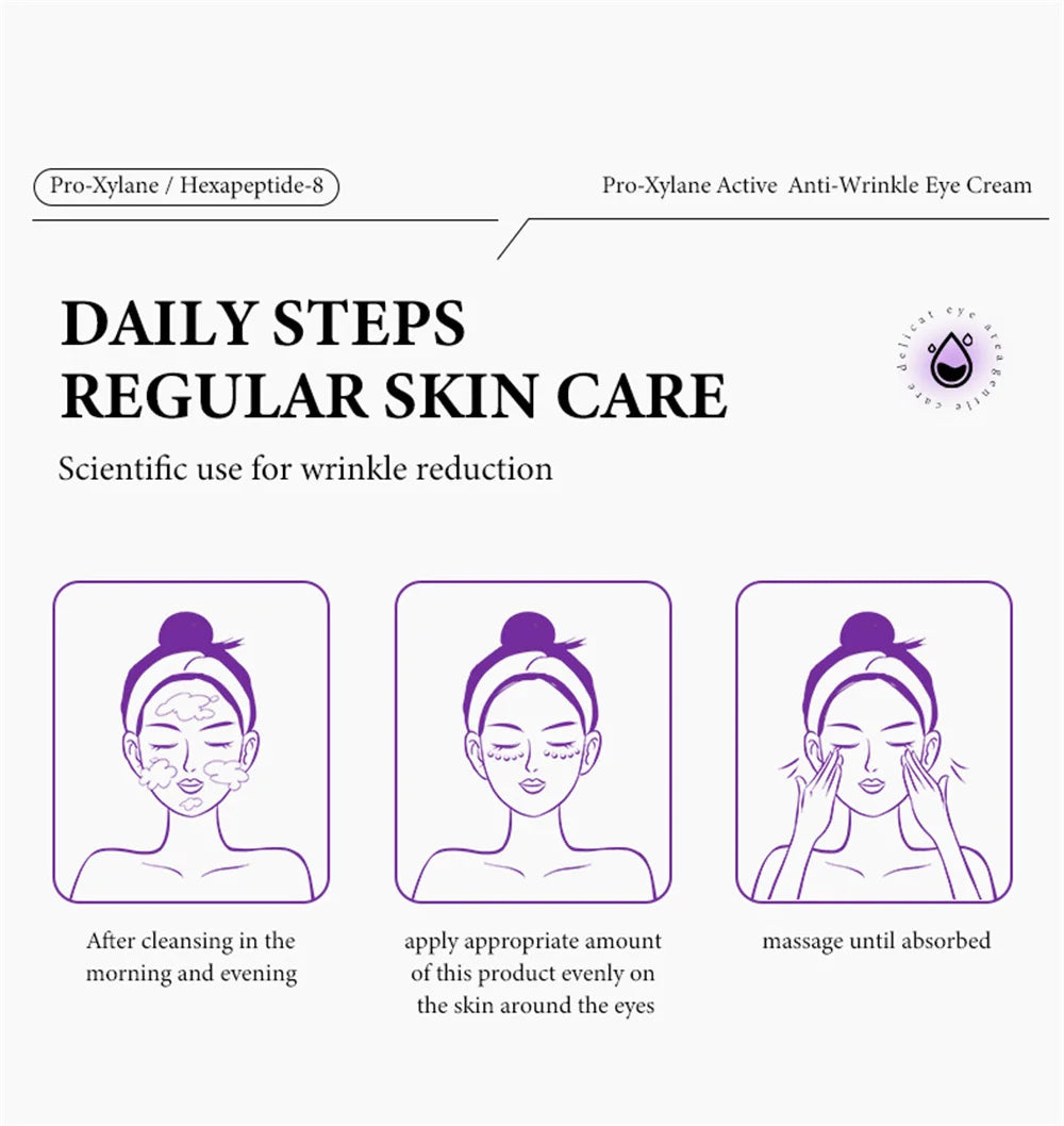 Instant Eye Bag Removal Cream Collagen Anti-Wrinkle Fade Fine Lines Firming Skin Anti Dark Circle Puffiness Brighten Eye Care