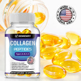 Collagen Peptide - Anti-Aging, Anti-oxidation, Anti-wrinkle, Type I, II, III, V Premium Collagen ComplexSupplements