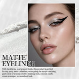 ART VALUE Creamy Texture Matte Eyeliner Pencil Easy Coloring Sweat Proof Eyeshadow Pencil Long Lasting Shimmer Eyeliner Makeup
