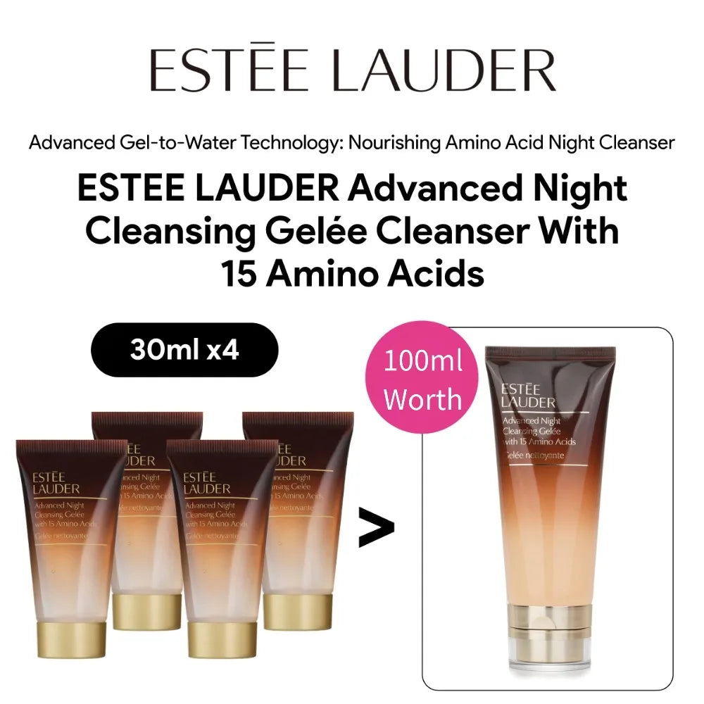 ESTEE LAUDER Advanced Night Cleansing Gelée Cleanser with 15 Amino Acids Sample 30ml ( Travel Size), Original Skin Care Beauty