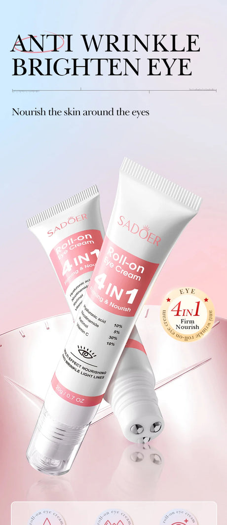 Instant Eye Bag Remove Cream Retinol Anti-Wrinkle Firming Skin Fade Fine Lines Anti Dark Circle Puffiness Brighten Eye SkinCare