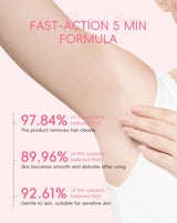 LAIKOU Hair Removal Cream For Men Women Body Intimate Areas Skin Care Moisturizing 50g