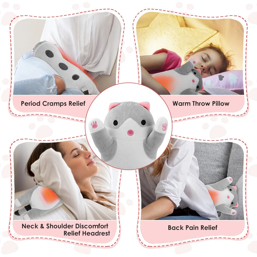 USB Powered Electric Pad Period Heated Pillow Menstrual Colic Heater Cramps Period Neck Shoulder Hot Compress Heating Pad