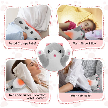 USB Powered Electric Pad Period Heated Pillow Menstrual Colic Heater Cramps Period Neck Shoulder Hot Compress Heating Pad