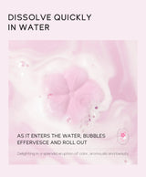 LAIKOU Japanese Sakura Bath Bubble Explosion Bath Salt for Body Cleansing Moisturizing 30g