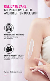 Body Lotion Whitening Moisturizing Dark Skin Bleaching Collagen Milk Face Body Cream Skin Care Body Leg Arm Lightening Smooth