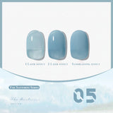 MN 12ML Selling Mint Mambo Gel Nail Polish ilky Green Blue-green Series Gel Polish Blue Nails Green Nail Summer Nail Spring Nail
