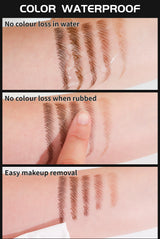 Natural Look Eyebrow Pencil Waterproof Sweat Proof Double Ended 2 in 1 Long Lasting Brow Definition Fill Shape
