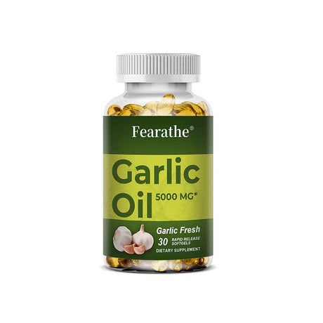Organic Garlic Extract Capsule for Cardiovascular Health Detox Support Immune Nutrition Supplement