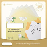 100Pcs New Face Oil Blotting Paper Protable Matting Face Wipes Facial Cleanser Oil Control Oil-absorbing Face Cleaning Tools