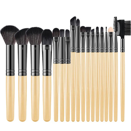 18PCS Women's Makeup Brushes Set - Eye Shadow Foundation Blush Cosmetic Brushes Soft Make up Tools with Storage Bag