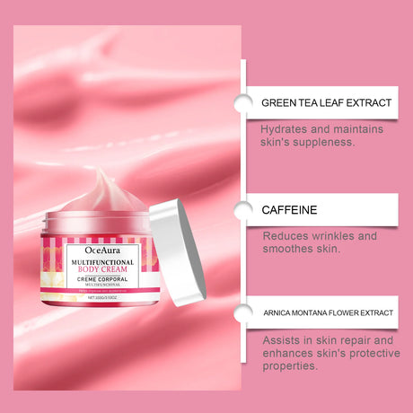 Pregnancy Belly Stretch Mark Cream for Elasticity Caffeine & Arnica Body Moisturizer Soothing Itchy Dry Skin Care for Moms to Be