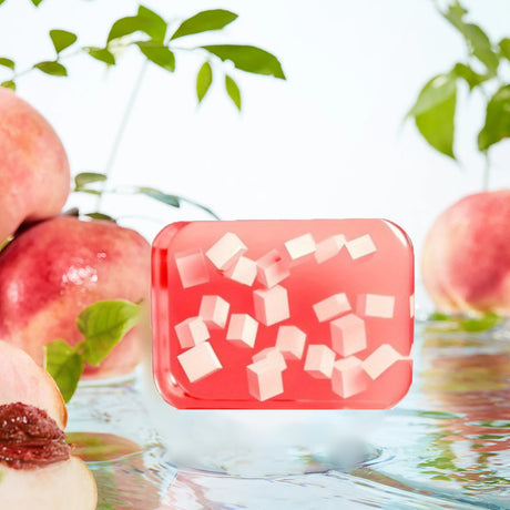 Peach Jelly Soap, 3-in-1 Cleansing and Bath Soap, Deeply Cleanses and Baths the Whole Body, Suitable for All Skin Types,