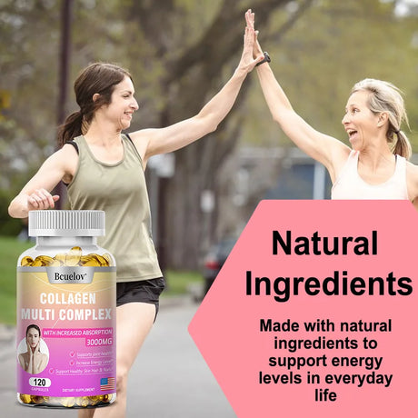 Collagen Complex Capsules - Promote Hair Growth, Skin & Nails Health, Supports Joint, Bone & Muscle Health, for Women and Men