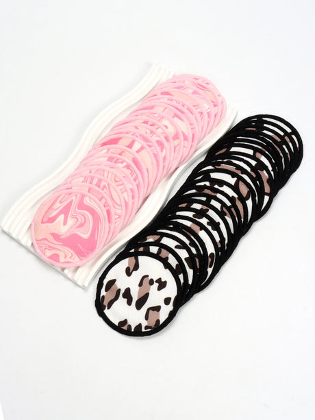10Pcs Makeup Remover Pads Can Be Soaked in Water and Can Be Removed with Facial Makeup It Can Also Be Used with Makeup Remover.
