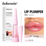 Lakerain Lip Plumper Deep Hydration Long-Lasting Nourishment High-Shine Gloss Shining Voluminous Finish Lip Moisturizing Liquid