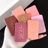 Monochrome Matte Blusher Palette Soft Silky Cheek Natural Facial Blush Rouge Plate Lasting Nude Low Saturation Powder Blush Disk