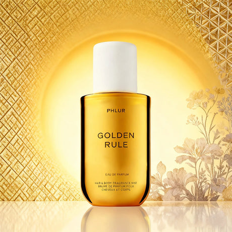 PHLUR Golden Rule Hair & Body Fragrance Mist 8 fl oz (240ml) Eau de Parfum Long Lasting Sweet Warm Scent Unisex Perfume Spray