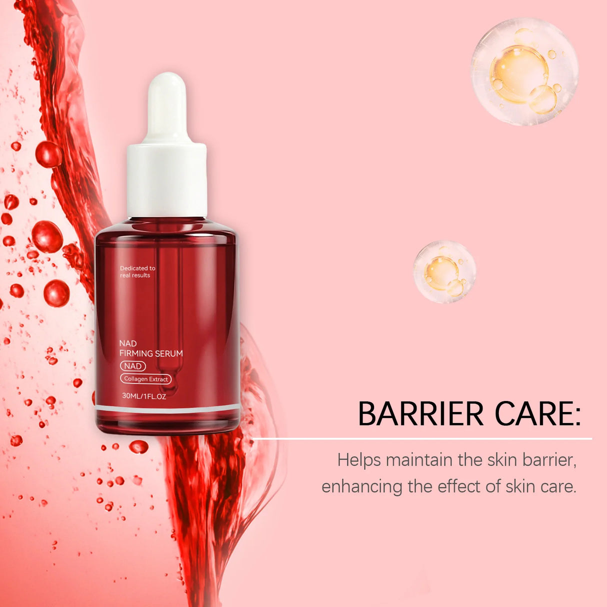 NAD+ Firming Serum Collagen Extract & Peptides Facial Serum Improve Skin Elasticity for Smoother Suitable for All Skin Types30ml