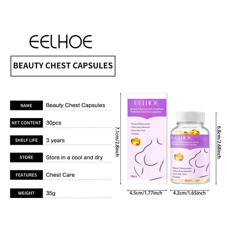 Breast Augmentation Oil Capsules to Increase Buttocks and Breasts Vitamin E in Oil Lift up Chest Tightening Breast Firming Oil