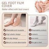 2pcs silicone foot care socks,exfoliating,moisturizing,and crack resistant socks,suitable for use when feet are dry and cracked.