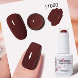 Clou Beaute Grey Color Nail Gel Polish Full Coverage Nail Polish Dark Red Gel Lacquer Varnish Vernis Semi Permanent Nail Art