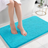 Bathroom Rugs 30x20, Extra Soft Absorbent Chenille Bath Rugs, Rubber Backing Quick Dry, Machine Washable Bath Mats for Bathroom