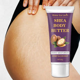 Shea Butter Body Cream, 24-Hour Moisturizing, Makes Skin Softer and More Elastic, Tightens Skin, Nourishing Body Massage, Suitable for Dry, Cracked, Light Beige Skin