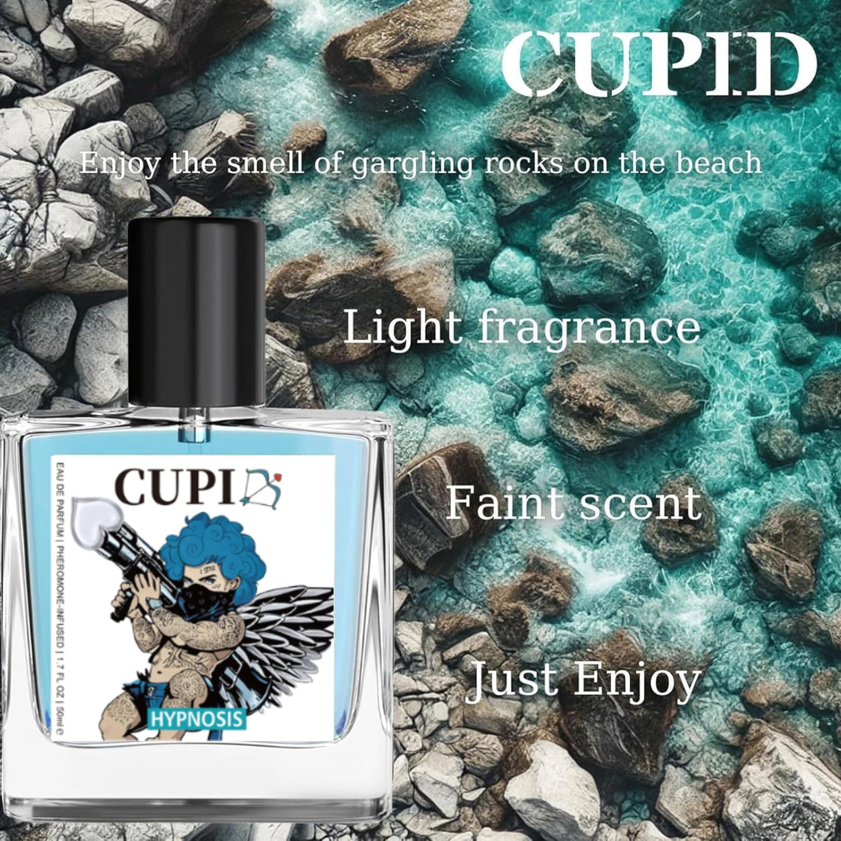 Cupid Perfume Infused Cologne for Men Original Eau De Parfum High Quality Pheromone Perfume for Men Fragrance 50ml