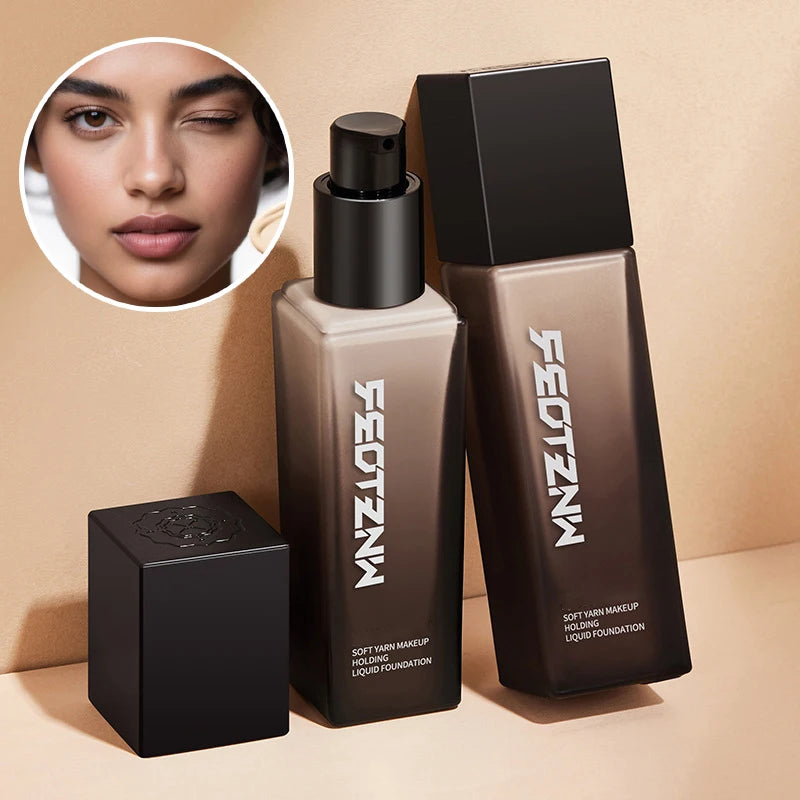 Feotznw Foundation Cream Long-lasting Makeup - 12H Natural Base Skin-toned Fit Natural-looking Lightweight Buildable Coverage