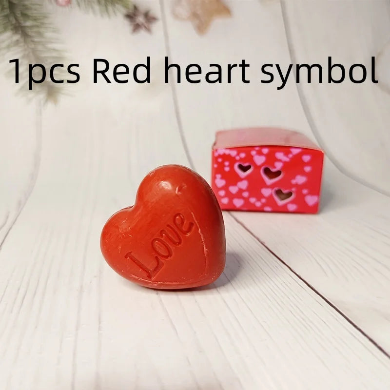 Handmade Love Heart shaped Design Bath Soap Wedding Party Love Gift Soapy Favor Valentine Gift Hand Soap