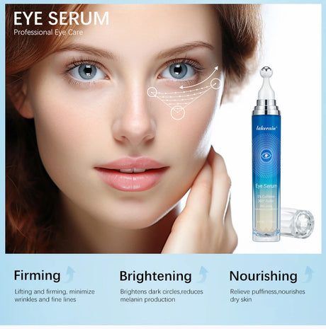 Anti-Wrinkle Eye Serum 5% Caffeine Eye Cream Eye Roller Ball Cream For Dark Circles Fades Fine Lines Remove Eye Bags 15ml