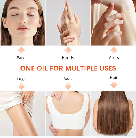 2 Pcs Bio Skincare Body Oil Vitamin A Vitamin E Face Body Moisturizer Improve Hair Health Fade Scars Exfoliate skin Skincare Oil