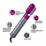A New Generation Of Upgraded Version Of Strong Suction Five-In-One Hot Air Comb, Multi-Functional Head Changer, Hair Dryer, Straight Curling Iron, Hair Dryer