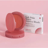 Lakerain Soft Poke Matte Blush Fresh Silky-smooth Skin Finish Long Lasting Luminosity Moisturizing Natural Matte Bouncy Blusher