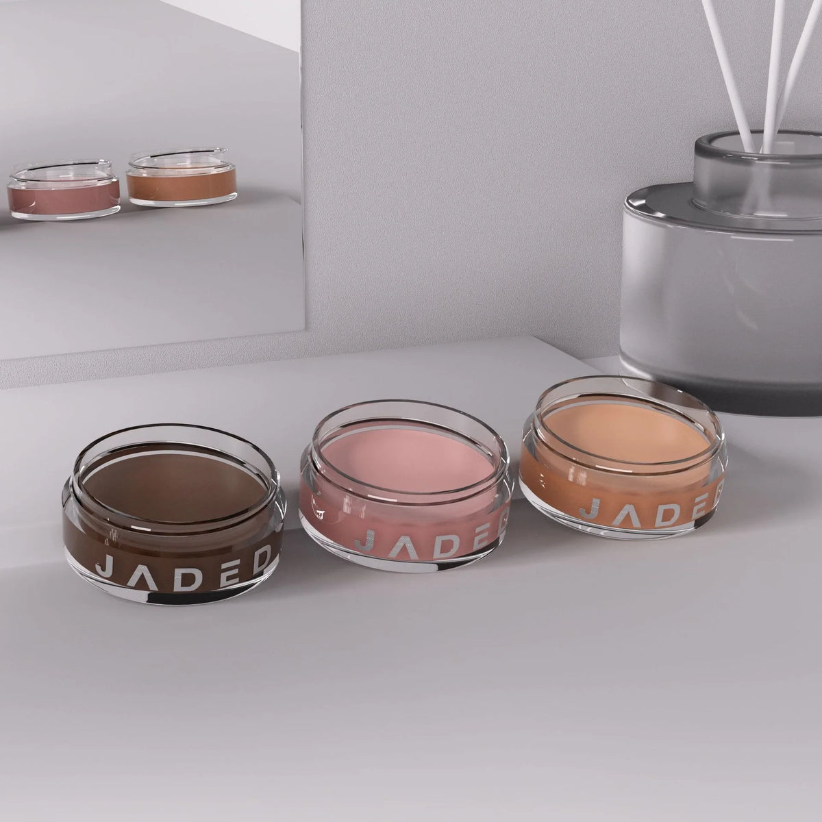 Matte Purple Peach Pink Eyeshadow Cream Blush Face Contour Waterproof Lasting Concealer Nude Brown Eyeshadow Primer Base Makeup