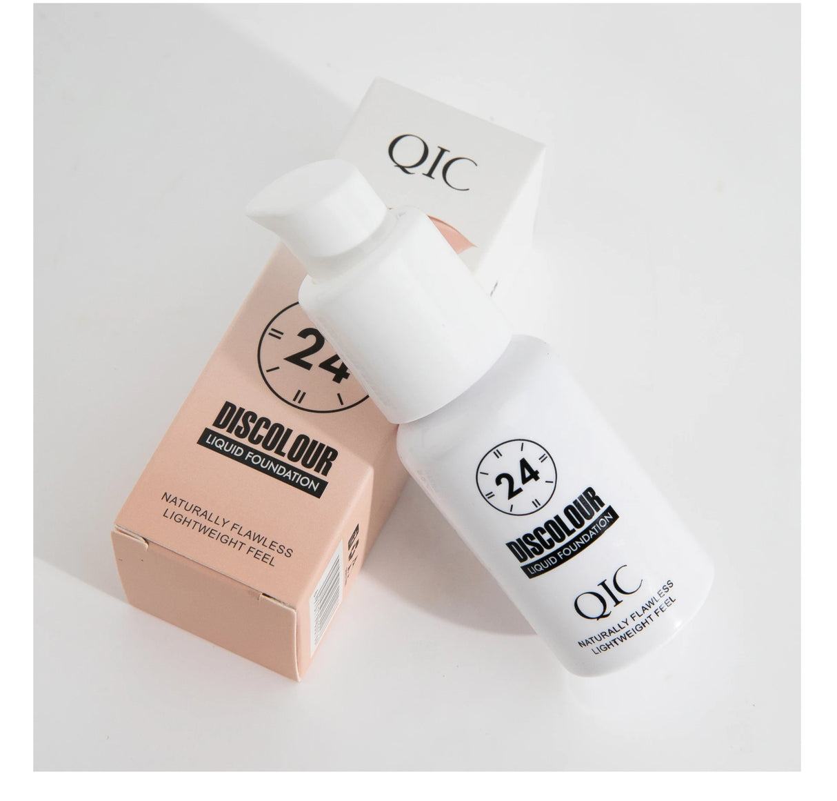 QIC 30ML Foundation Color Changing Makeup Base Nude Face Full Cover Matte Concealer Long Lasting Make Up Liquid Foundation Cream