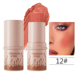 Makeup Face Brown Bronzer Contour Stick Contouring Bronzer Stick Highlighter Brightening Blusher Stick Rouge Cream Concealer Pen