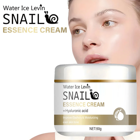 Snail Mucus Moisturizing Cream - Day and Night Cream, Containing Niacinamide, Hyaluronic Acid, and Vitamin E, Suitable for All Skin Types - Firming, Lifting, and Smoothing Skin Care, Suitable for Winter and Autumn Use