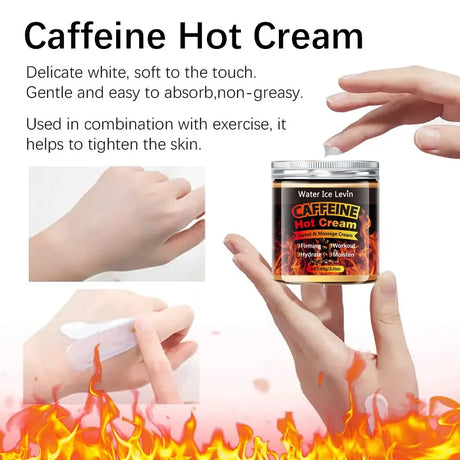 60g Caffeine Thermal Massage Cream - Deeply Nourishing and Firming Moisturizing Cream for Face and Body, Ideal for Exercise, Enhances the Moisturizing System, Moisturizing Cream